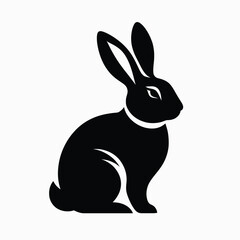 Fototapeta premium Twilight Bound: The Rabbit in Black35