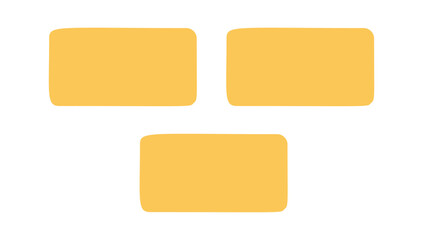 Yellow brick block construction doodle