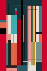 Abstract geometric composition