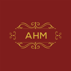 AHM Creative Unique Modern Letter Logo Design.

