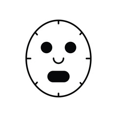 Face Mask Icon vector stock illustration