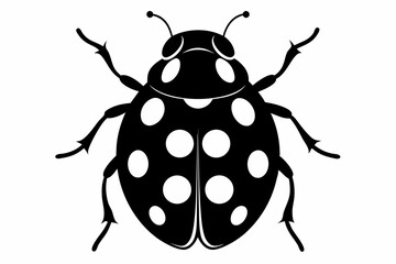 ladybug sihouette black vector