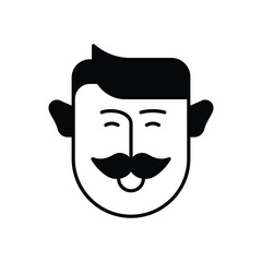 Hair And Beard Shaving Icon vector stock illustration