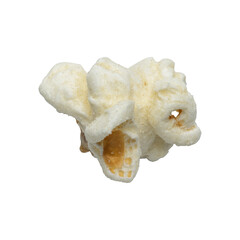 popcorn flying isolated  with clipping path on background