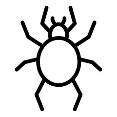 Tarantula Vector Line Icon Design