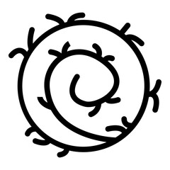 Tumbleweed Vector Line Icon Design