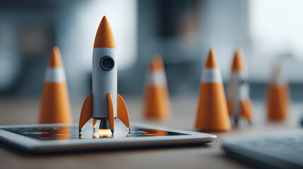 DIY Rocket Model Creative Pencil and Eraser Craft