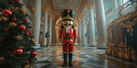 Christmas Nutcracker Soldier Festive Holiday Decor Image