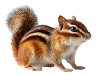 Cute Striped Chipmunk