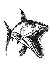 Drawing_of_Illustration_of_Aggressive_Barracuda
