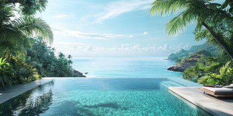 Luxury Infinity Pool Tropical Getaway in Paradise
