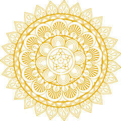 Beautiful flower art and mandala vector design
