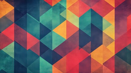 Obraz premium Abstract geometric pattern with vibrant colors. 