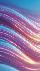 Vibrant glowing prism waves with high contrast in cinematic abstract scene for modern design