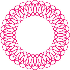 Beautiful flower art and mandala vector design