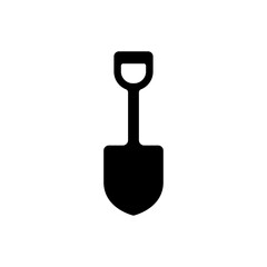 Shovel icon. gardening icon concept isolated on white background.