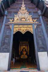 Beautiful Wat Phan Tao temple located in the northern Thailand