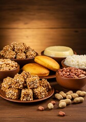 Pratos juninos variados com apresentação colorida