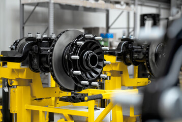  car axles at the factory