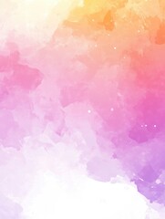 Fototapeta premium Abstract watercolor painting of vibrant colors blending in a dreamy gradient style creating a soft and artistic background