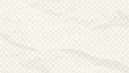 Crumpled ecru paper texture. Abstract light background with wrinkled cardboard texture. Vector illustration horizontal fold crumpled empty rice paper template for posters and banners