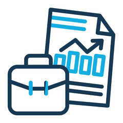 This is Portfolio icon from the Asset Management icon collection with an Outline Color style