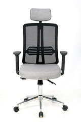 black leather armchair