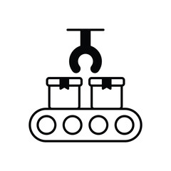 Automating The Creation Of Logistics Supplier vector icons stock illustration