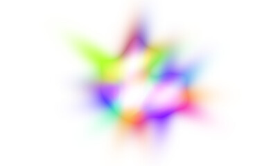 Glow effect on transparent background. Abstract aura color gradients effect on transparent background. Neon glow effects sparkles, special lens flare effect