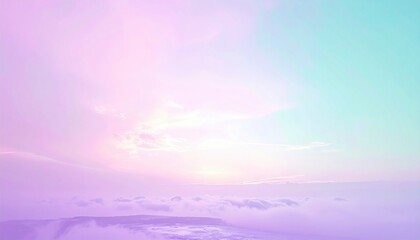 Fototapeta premium Captivating sunrise event over mountain landscape nature photography serene atmosphere aerial perspective colorful skies