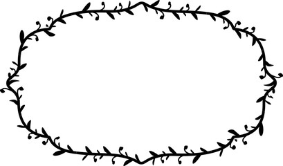 Rectangle Vintage Frame laurel wreath silhouette black horizontal vintage frames flower floral leaf border Botanical laurel ornate art leaf Elements design border retro badge decoration element isolat
