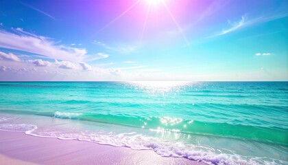 Breathtaking ocean sunset tropical beach landscape photography serene atmosphere calm waters nature's beauty