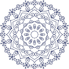 Beautiful flower art and mandala vector design
