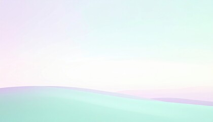 Obraz premium Captivating sunrise over rolling hills nature scene soft pastel colors tranquil landscape serene viewpoint peaceful concept