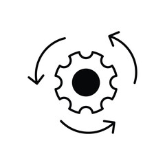 Predictive Maintenance Supplier vector icons stock illustration