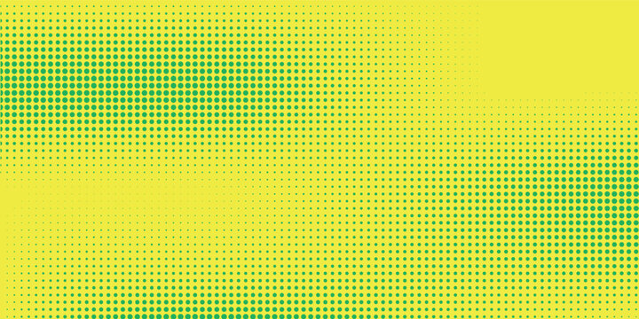 Dots halftone yellow green color pattern gradient texture background.