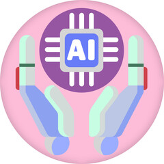 Making AI chip SVG icon – representing artificial intelligence development, technology innovation, and machine learning microchip design.

