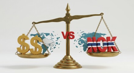 Dollar vs. Norwegian Krone: Currency Balance