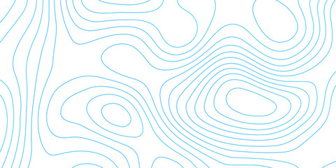 Topographic map background with geographic grid for hiking and mountain sport. modern design with white background and blue wave lines. topographic contour lines vector map seamless pattern vector.