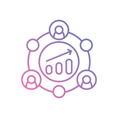 Managing Supplier Selection Supplier vector icons stock illustration