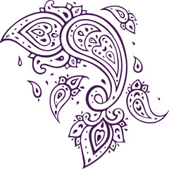 Beautiful flower art and mandala vector design