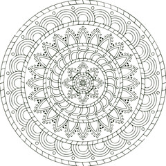 Beautiful flower art and mandala vector design