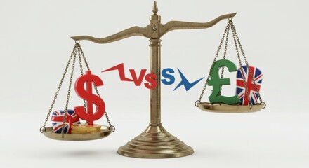 Currency Exchange Balance: Dollar vs. Pound Sterling