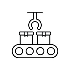 Automating The Creation Of Logistics Supplier vector icons stock illustration