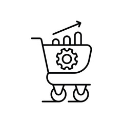 Demand Forcasting & Planing Supplier vector icons stock illustration