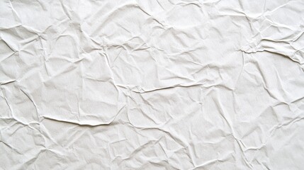 Obraz premium A close-up of crumpled white paper.