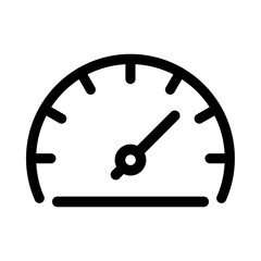 Icon of analog speedometer for measuring speed