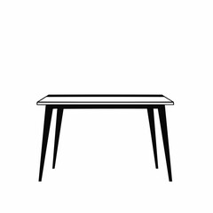 Black and white shelf, simple design, minimalist