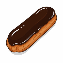 A chocolate covered pastry