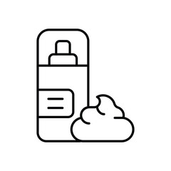 Shaving Foam Icon vector stock illustration